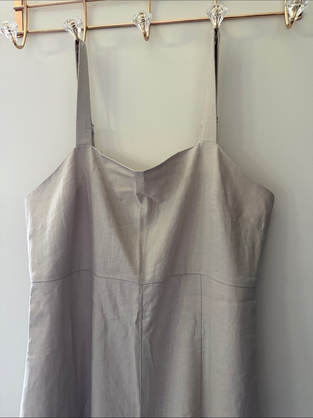 Express Tan Strappy Sweetheart Jumpsuit